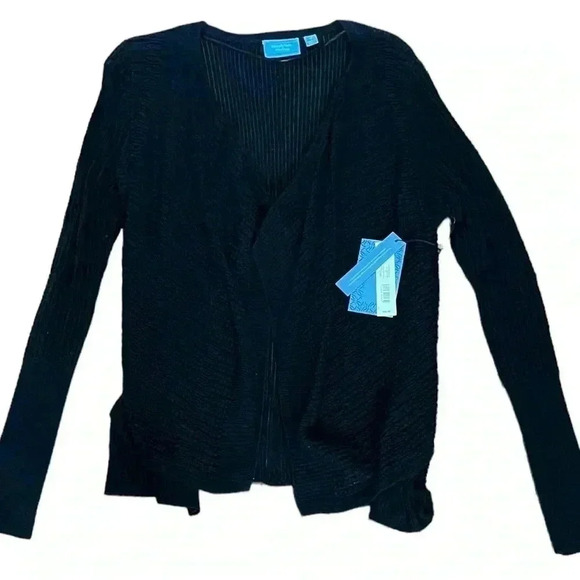 Simply Vera Wang Black Pure Night Cardigan. Size Medium. NWT - Picture 1 of 6
